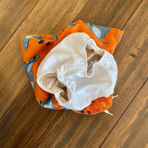 🚨Gymboree Swimming Trunks Stingray & Fish sz 3t - Picture 5 of 10